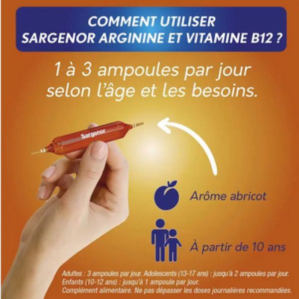Sargenor fatigue intense 20 ampoules