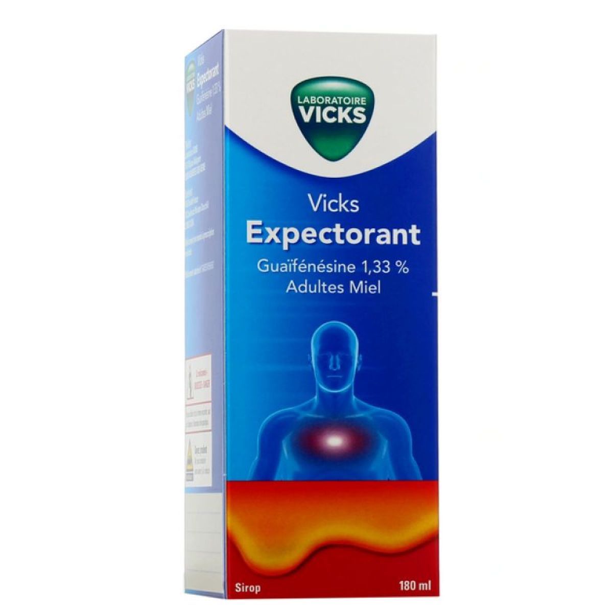 Vicks expectorant sirop 180 ml - Pharmacie Paque Grandvilliers