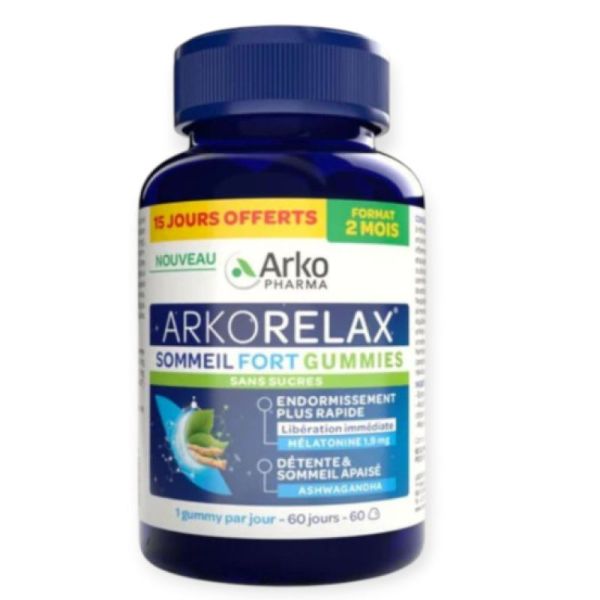 ArkoRelax Sommeil Fort gummies 1.9mg /60 gum