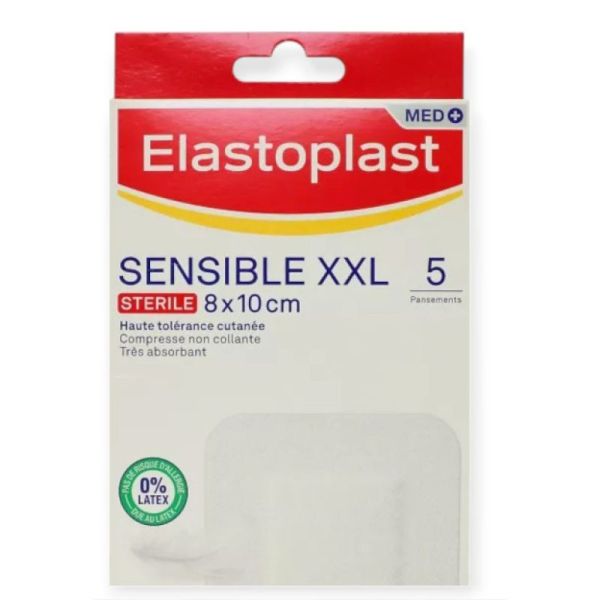 Elastoplast sensitive 8x10 cm /5