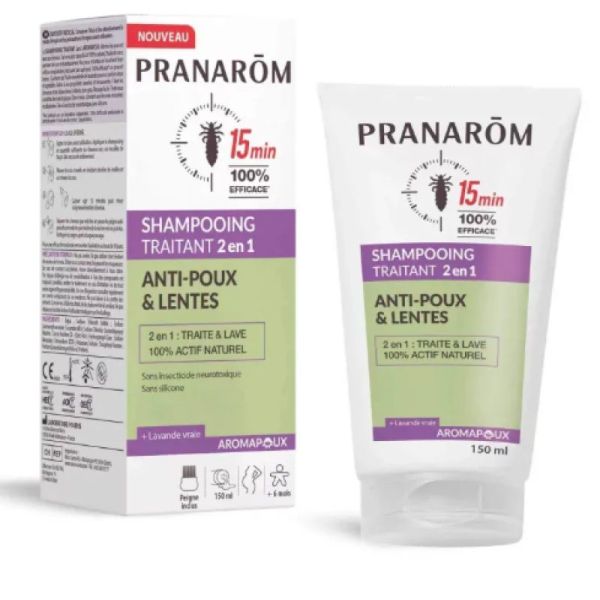 Shampooing traitant 2 en 1 anti poux et lentes Pranarom