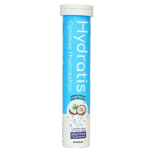 HYDRATIS Noix de Coco 20 Pastilles Effervescentes - Optimise l' Hydratation