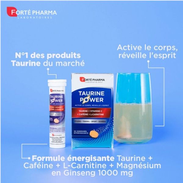 Taurine Power 30 comprimés effervescents