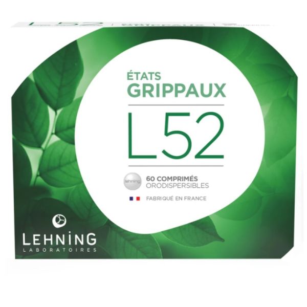 ETATS GRIPPAUX L52 60 comprimés orodispersibles